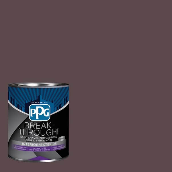 Break-Through! 1 qt. PPG1047-7 Carob Chip Satin Door, Trim & Cabinet Paint