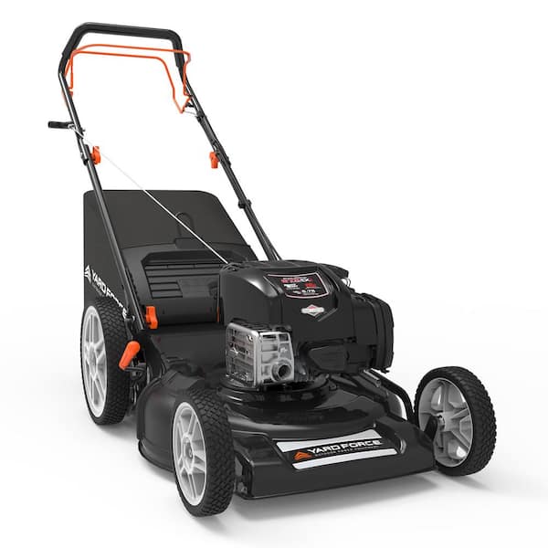 YARD FORCE YF22-3N1SP 21 in. EX625 Briggs and Stratton Just Check and Add Self-Propelled RWD Walk-Behind Mower - 1