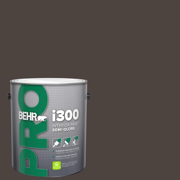BEHR PRO 1 gal. #PPU5-01 Espresso Beans Semi-Gloss Interior Paint