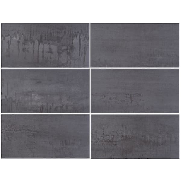 Ivy Hill Tile Angela Harris Metallic Dark 11.9 in. x 23.9 in