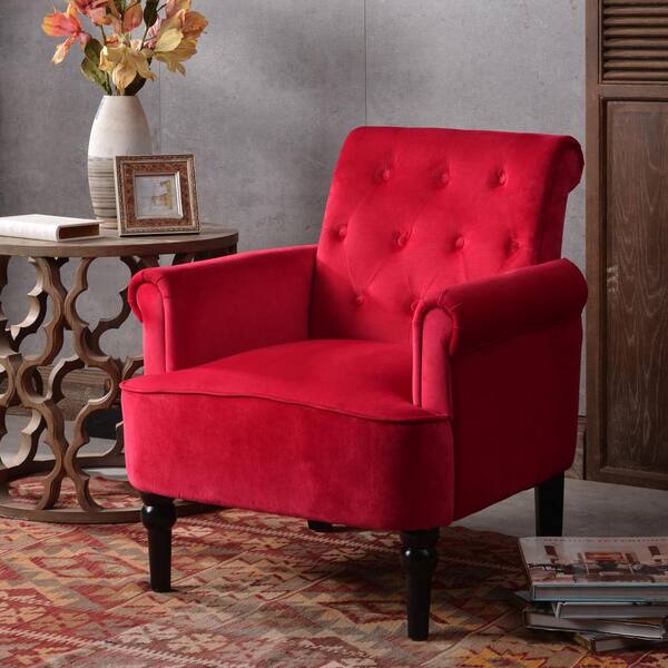 burgundy club chair