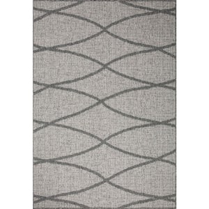 Loloi Rainier Dove/Grey 7'-10" x 10'-10" Indoor/Outdoor Area Rug