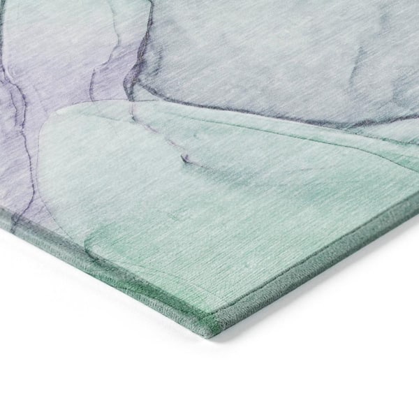 Chantille ACN502 Blue 8 ft. x 10 ft. Machine Washable Indoor/Outdoor Geometric Area Rug