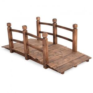 5FT Wooden Garden Bridge Arch Footbridge Decorative Barbados | Ubuy