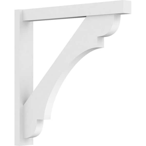 Ekena Millwork Olympic 5 in. W x 36 in. H x 36 in. D Signature Urethane Polyurethane Outlooker with Block Ends
