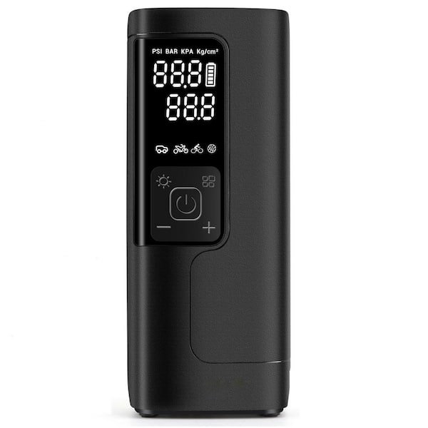 phyfalip 25000mAh 12V DC Tire Inflator Portable Air Compressor 3X Faster Cordless Tire Pump with Tire Pressure Gauge for Car