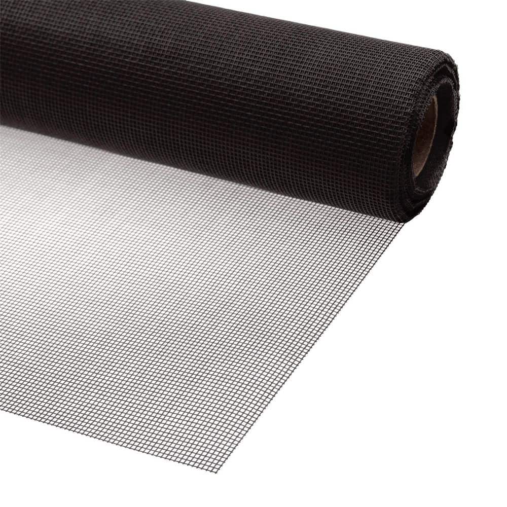 Prime-Line Fiberglass Window Screen Mesh Roll – 48 In. X 25 Ft. Charcoal, Standard Duty For Doors & Windows