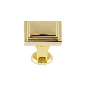 0.94 in. Polished Gold Zinc Material Cabinet Knob