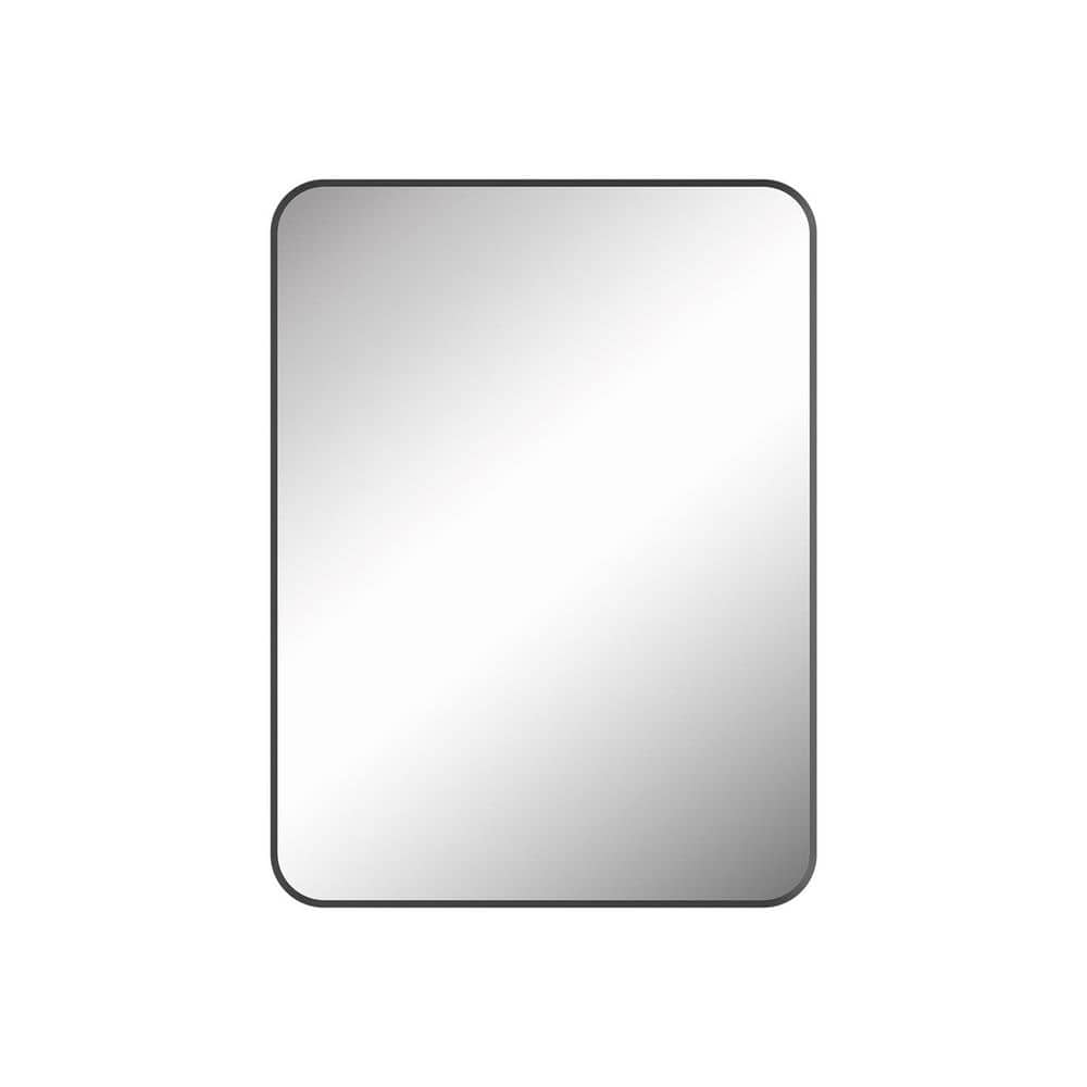 24 in. W x 32 in. H Framed Reversible Swing Rectangular Aluminum Medicine Cabinet with Mirror and Glass Shelves price history on PriceWatchPro