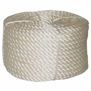 Everbilt 3/8 in. x 100 ft. White Twisted Polypropylene Rope 73237 - The  Home Depot