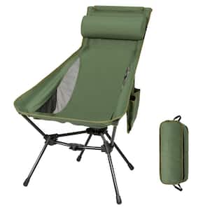 Angel Sar Green Light-Weight Foldable Outdoor Camping Chair with Carry Bag  KGJM1041 - The Home Depot
