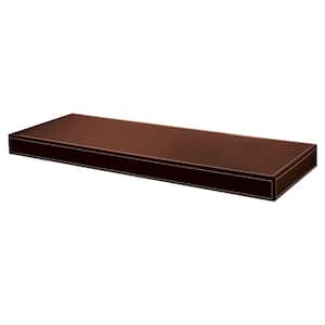 Azure 10 in. Rich Brown Leather Shelf Kit (Price Varies by Length)