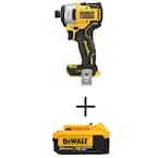 ATOMIC 20-Volt MAX Cordless Brushless Compact 1/4 in. Impact Driver (Tool-Only) with 20V Lithium-Ion 4.0Ah Battery Pack