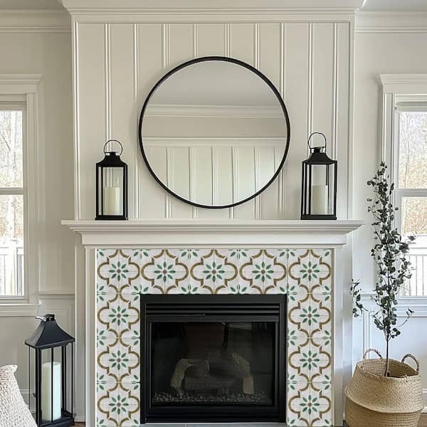 Brown and Green R88 8 in. x 8 in. Vinyl Peel and Stick Tile (24-Tiles, 10.67 sq. ft. /Pack)