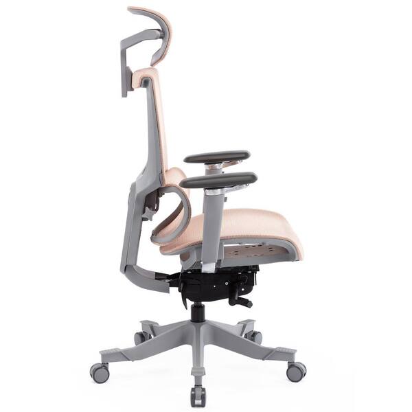 EazeeChairs Pink Office Mesh Ergonomic Chair with Adjustable