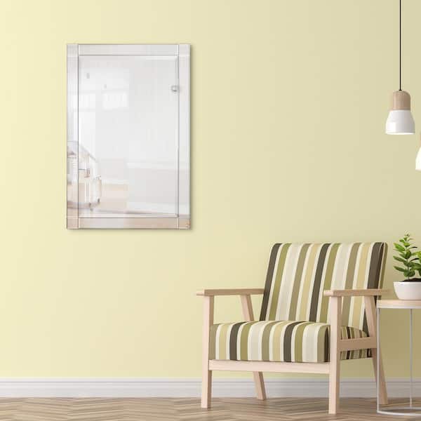 Empire Art Direct Medium Rectangle Clear Beveled Glass Contemporary Mirror (36 in. H x 24 in. W)