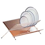 GIBSON HOME Fernsby 2 Tier 17 in. Folding Dish Rack Set in Black 985118821M  - The Home Depot