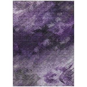 Chantille ACN590 Purple 5 ft. x 7 ft. 6 in. Machine Washable Indoor/Outdoor Geometric Area Rug