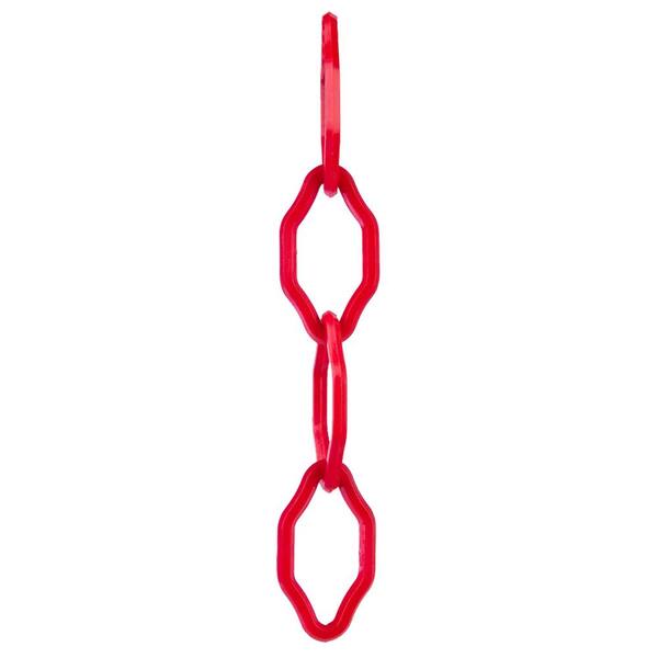 Mr. Chain 2 in. x 25 ft. Gothic Plastic Chain in Red