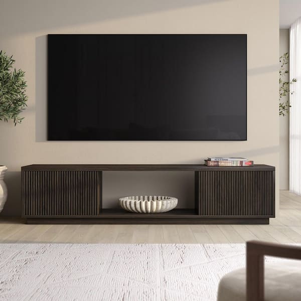 Dorian 69.63 in. Alder Brown TV Stand Fits TV's Up to 78 in.