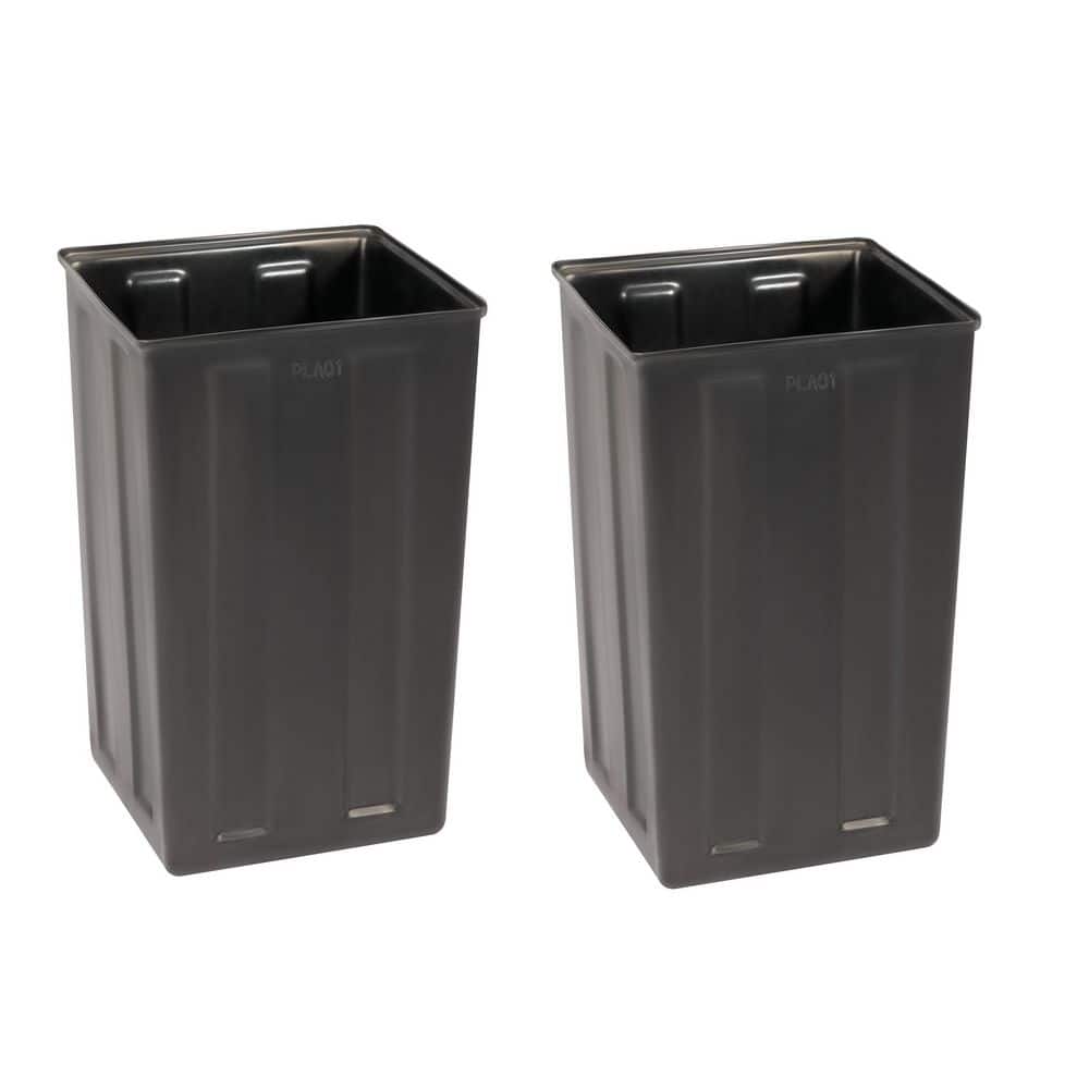 Alpine Industries 40 Gal. Rigid Plastic Waterproof Square Trash