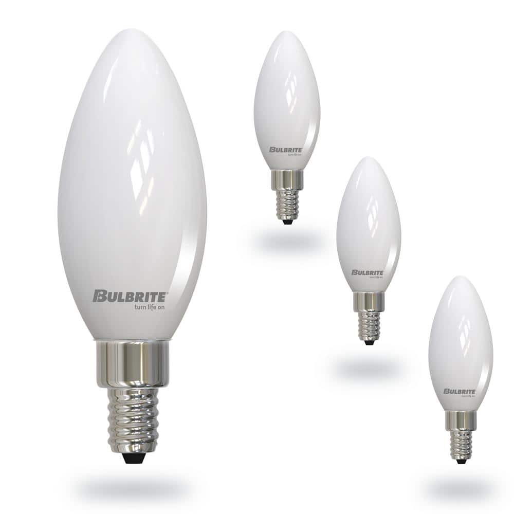 5-Watt B11 LED Light Bulbs Warm Dimming 3000K (Soft White) - 1800K (Candlel