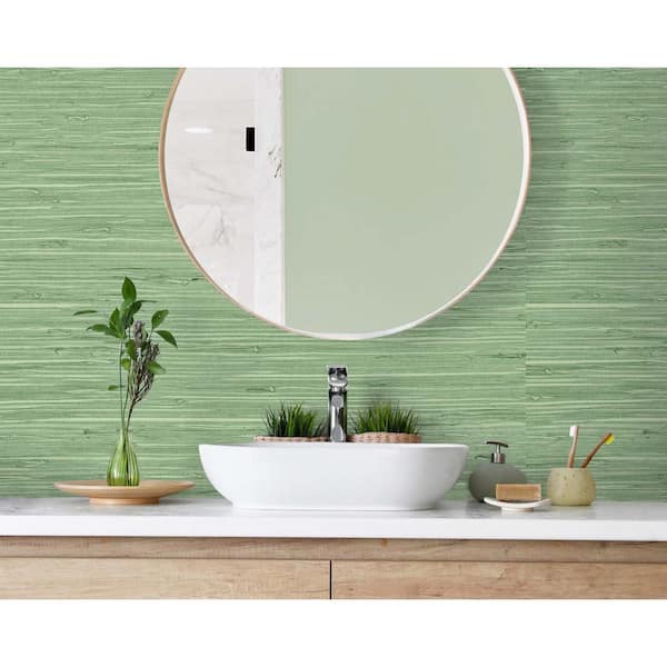 60.75 sq. ft. Tedlar Meadow Marion Faux Arrowroot High Performance Vinyl Unpasted Wallpaper Roll
