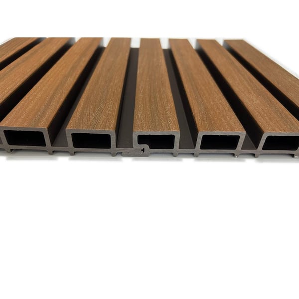 Ejoy 9.8 in. x 107 in. x 1 in. 4 Grid Composite Cladding Siding Ejoy 9.8 in. x 107 in. x 1 in. 4 Grid Composite Cladding Siding