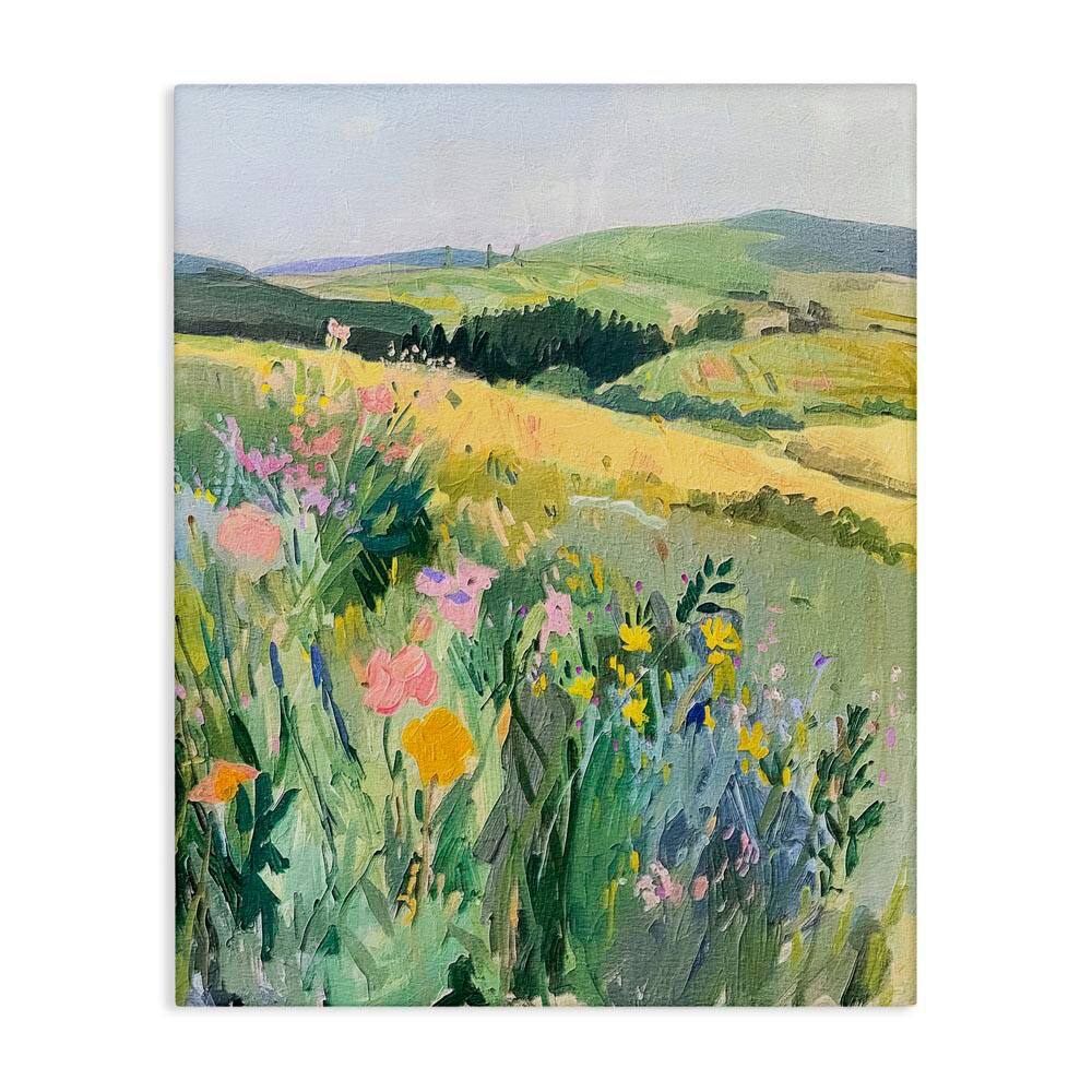 Pastel Landscape Hills by RileyB Unframed Nature Graphic Art Print 20 in. x 16 in. price history on PriceWatchPro