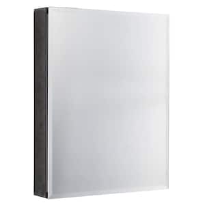 20 in. W x 26 in. H Medium Silver Aluminum Recessed/Surface Mount Medicine Cabinet with Mirror