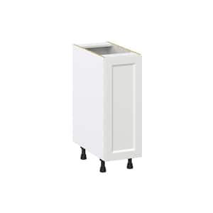 Alton Painted White Recessed Assembled Base Kitchen Cabinet with a Full Height Door (12 in. W x 34.5 in. H x 24 in. D)