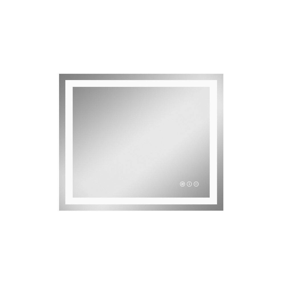 36 in. W x 30 in. H Rectangular Aluminum Alloy Frameless Wall Bathroom Vanity Mirror Decorative Wall Mirror price history on PriceWatchPro