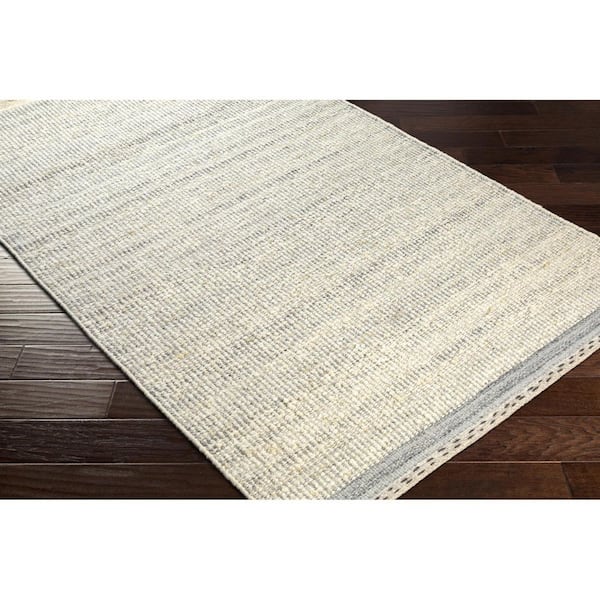 Sadie Cream Cottage Solid Color 10 ft. x 14 ft. Area Rug