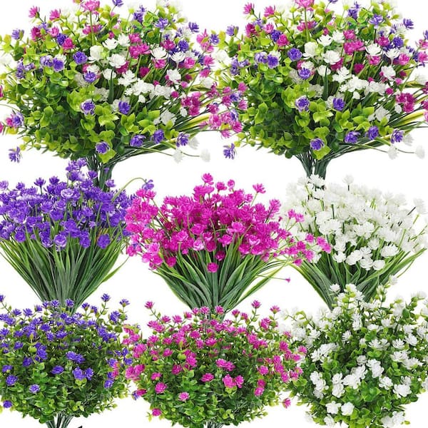 13 in. Multi-Colored Outdoor Artificial Daffodil Flowers Fake