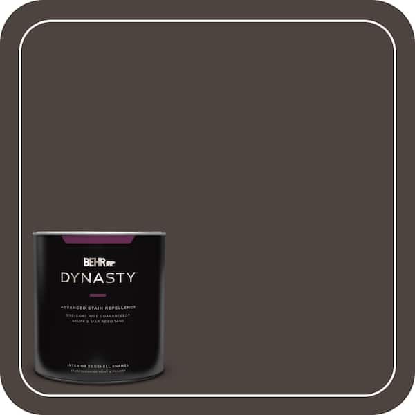 BEHR DYNASTY 1 qt. #PPU5-01 Espresso Beans One-Coat Hide Eggshell Enamel Interior Stain-Blocking Paint and Primer