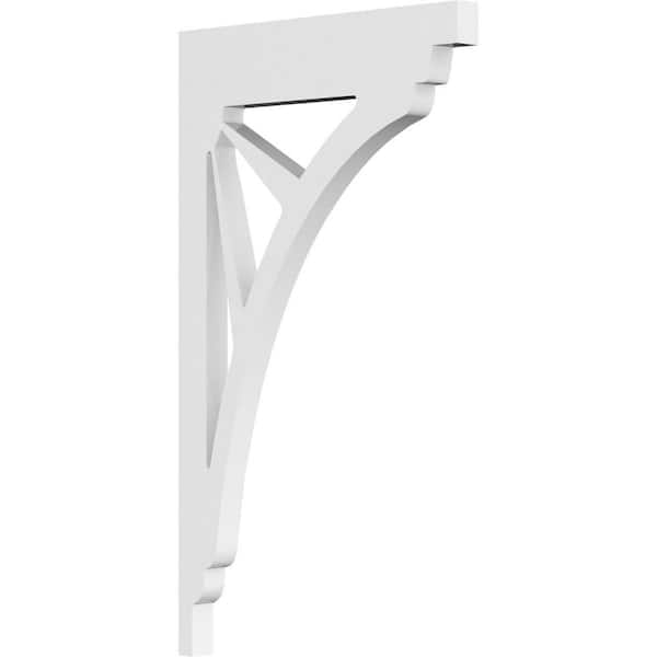 Ekena Millwork 5/8 in. W X 13 in. H X 7 1/2 in. D PVC Stanford Bracket