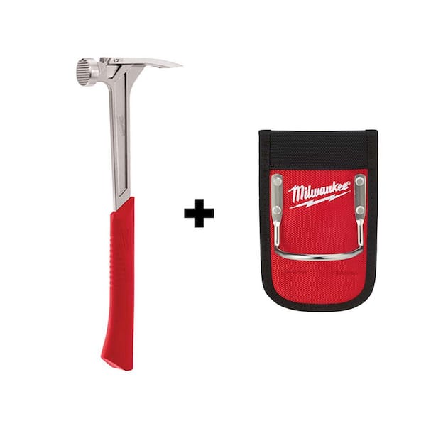 Milwaukee 17 oz. Milled Face Framing Hammer with Hammer Loop