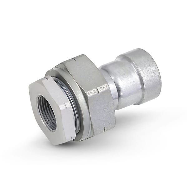 Titan Press 2 in. Press 2.1 in. D x 4.7 in. L Carbon Steel Union HNBR Sealed, Yellow Dot, Gas & Fuel Rated