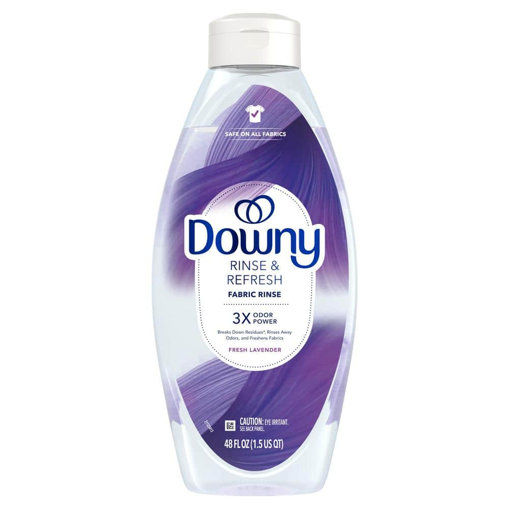 Box of 4 Downy Rinse & Refresh Laundry Odor Remover & Fabric Softener  Fresh Lavender  48 fl oz