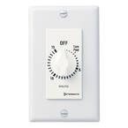 20 Amp 15-Minute Spring Wound In-Wall Timer - White