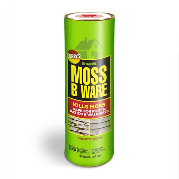 Corry's Moss-B-Ware 3 lb. 3,000 sq. ft. Roof, Patio and Walkway Moss Killer Granules Dry Fertilizer
