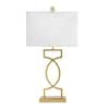 silverwood lt1377g com estelle 24.5 table lamp with shade gold