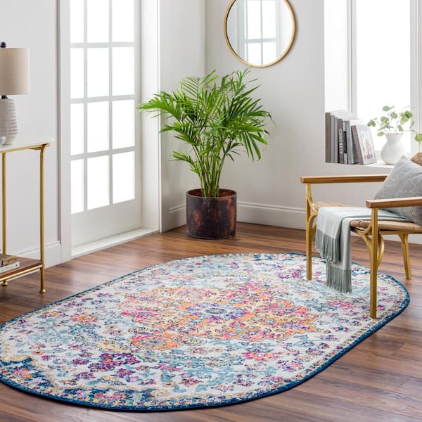Demeter Ivory 5 ft. x 8 ft. Indoor Area Rug