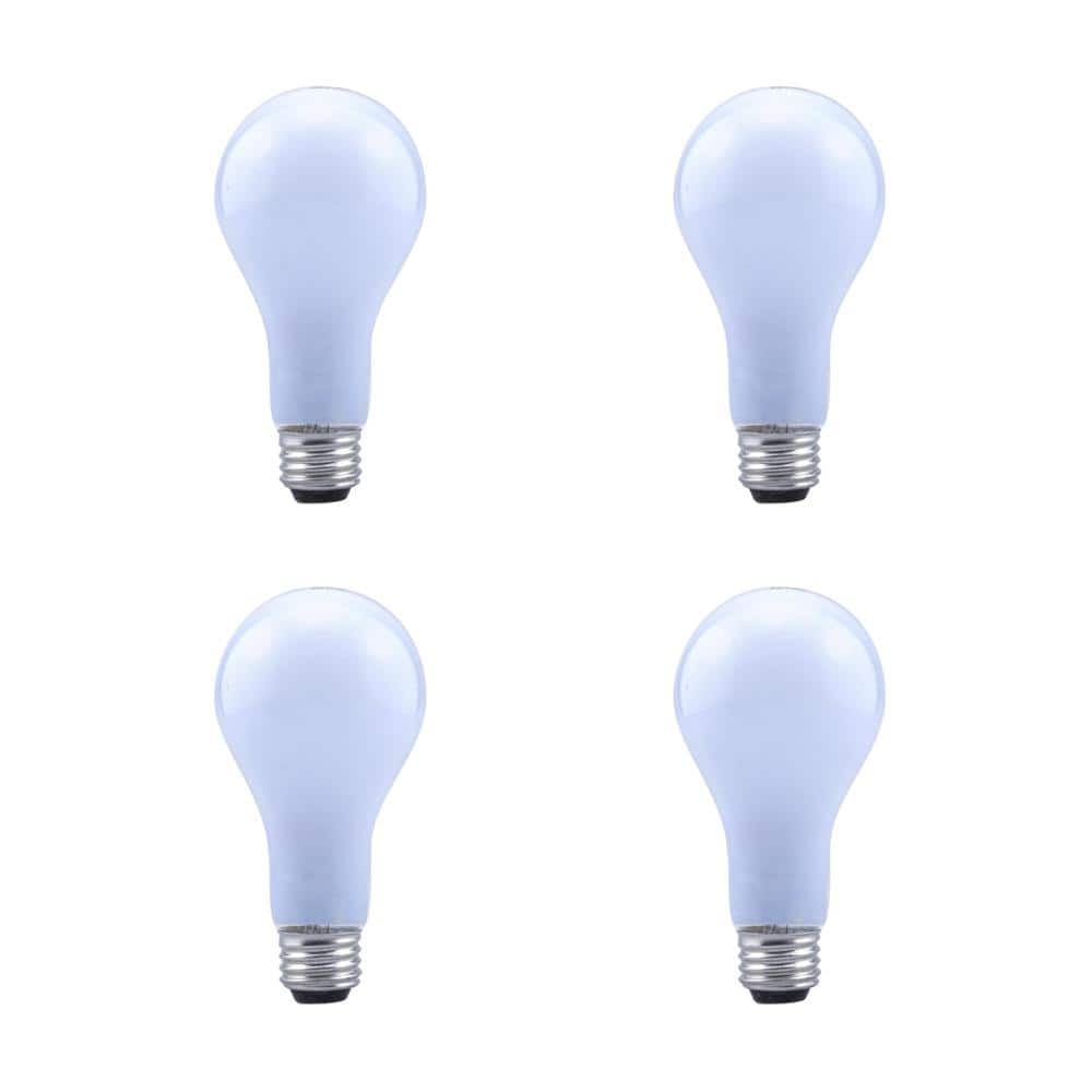EcoSmart A19 Halogen Light Bulb (4-Pack) The Home
