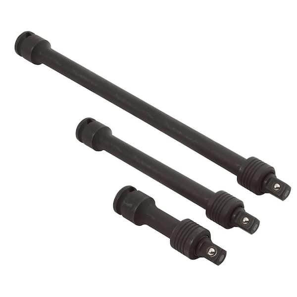 1/2" 6-pc 3/8" Drive Locking Extension Bar Set For Narrow Deep Areas 