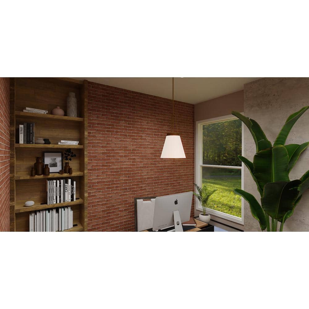 Alwyn Mini Aged Brass and Glass Pendant Light