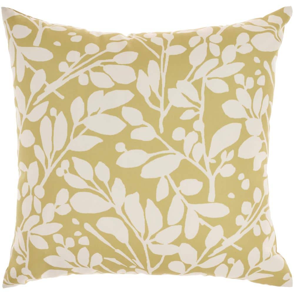 Style House 100% Cotton Botanical Floral Decorative Pillow 20 inch x 20 inch