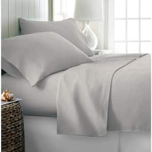 Solid Gray 3-Piece Microfiber Ultra Soft Queen Size Duvet Covers