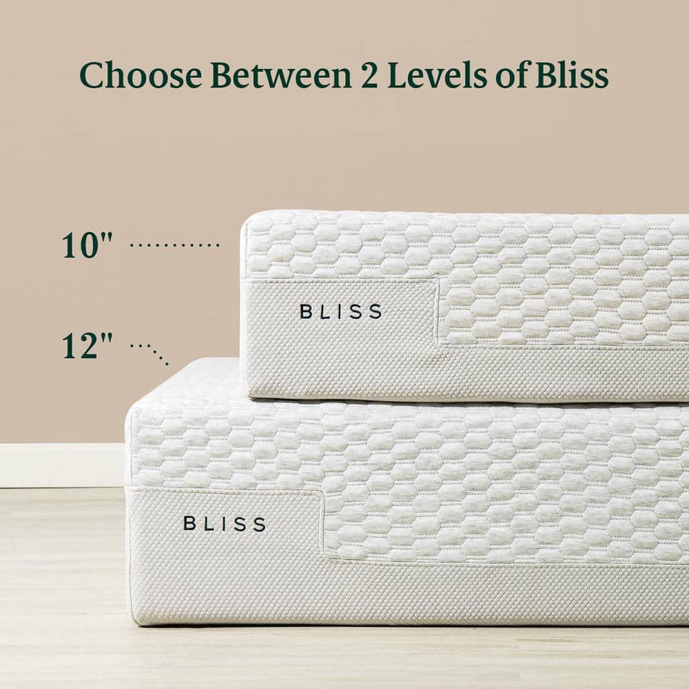 Zinus  Bliss 12 Inch Medium Smooth Top Queen Memory Foam Mattress, Made in USA - 3