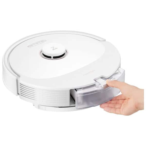 Q8 Max 15.7 in. W Robotic Vacuum and Mop with Smart Navigation, Bagless Washable Filter, Multi-Surface in White